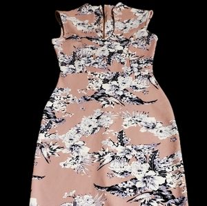 Almost Famous Women's Flower Mauve White Black Purple Dress Birthday Anniversary